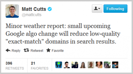 Matt Cutts bei Twitter