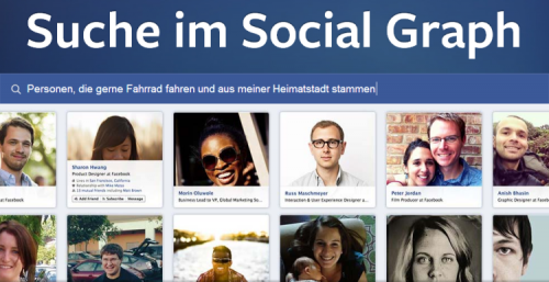 Facebook Suche im Social Graph