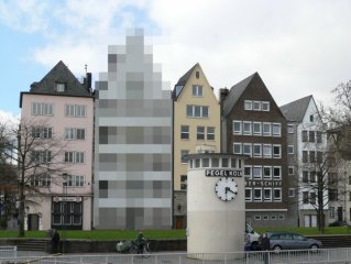 Verpixeltes Haus bei Google Street View