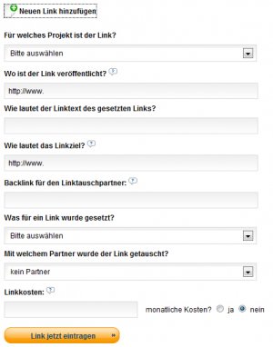 Link eintragen