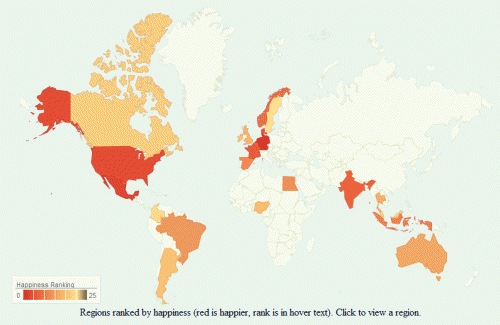 Twitter World Happiness Map