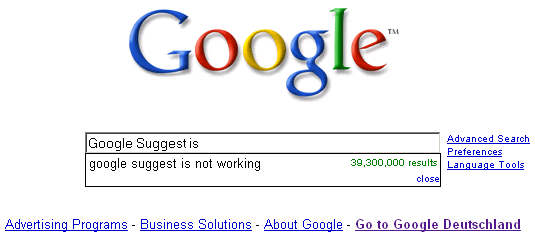 SEO für Google Suggest? SEO für Google Suggest?