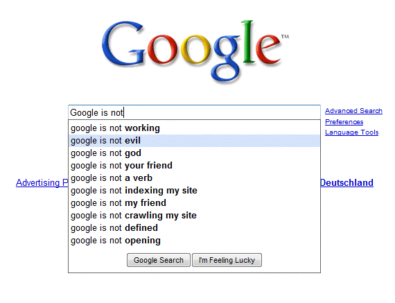 Google Evil