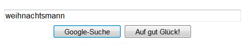 Weihnachtsmann bei Google